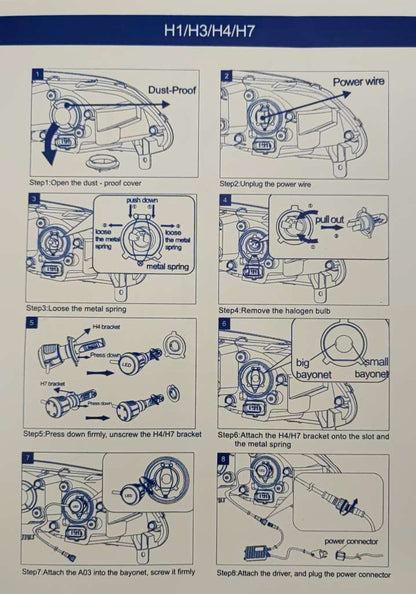 Upgrade Your Car's Headlights with A80 H4 Led Car Headlight - Superior Visibility - Electromann SA