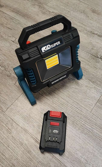 GDSUPER GD102A Heavy Duty Multi-Mode COB Led Portable Outdoor Work Light - Versatile and Durable Lighting Solution - Electromann SA