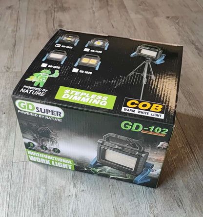 GDSUPER GD102A Heavy Duty Multi-Mode COB Led Portable Outdoor Work Light - Versatile and Durable Lighting Solution - Electromann SA