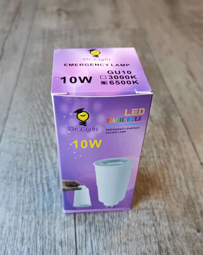 Dr Light 10Watt Smart Rechargeable Emergency LED Downlight Bulb (10006470) - Electromann SA