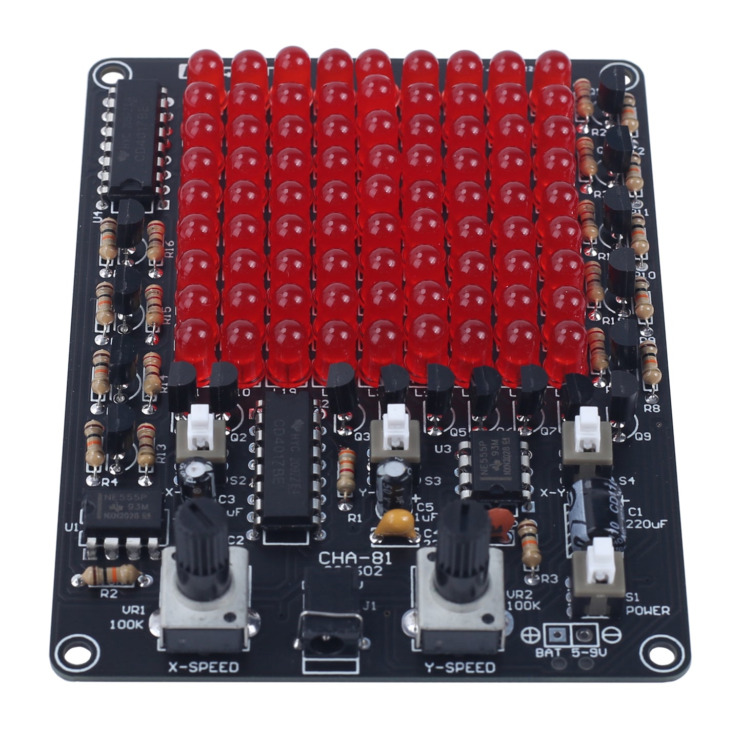 DIY Electronic CHA-81 DC4.5-9V LED Tracking Light Game - Fun and Educational DIY Kit - Electromann SA