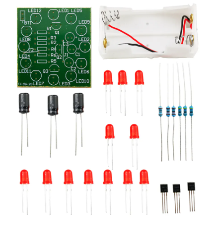 DIY Soldering Kit LED Circular Lamp Suite Light (10006472) - Electromann SA