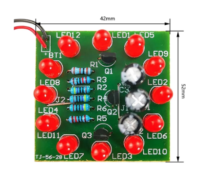 DIY Soldering Kit LED Circular Lamp Suite Light (10006472) - Electromann SA