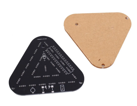DIY Kit Triangle Shape LED Flashing Lamp Ring Light (10006474) - Electromann SA