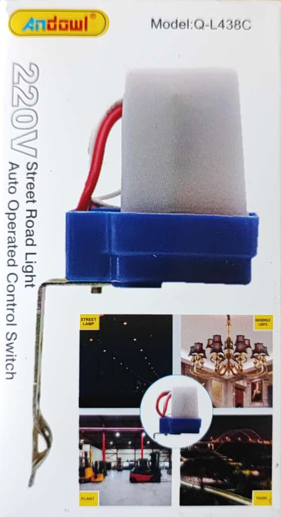 ANDOWL Q-L438C 220VAC Day/Night Switch - Automatic Lighting Control - Electromann SA