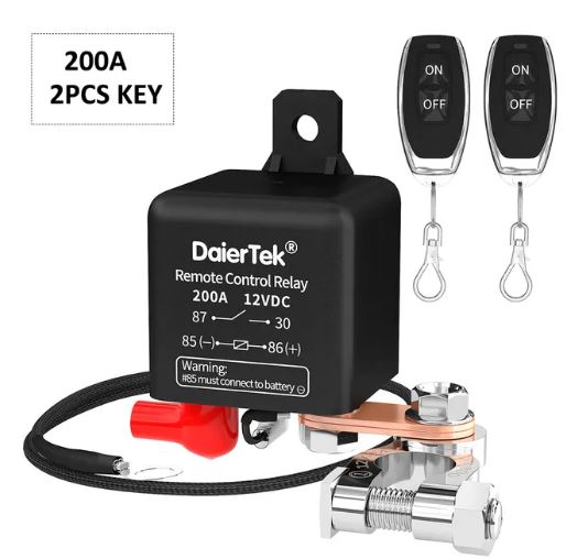 12V Battery Remote Controlled Disconnect Isolator Switch - Electromann SA