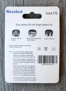 Hoselect AAA 1.2v 400mah Lithium-Ion Rechargeable Battery 4Pack - Electromann SA