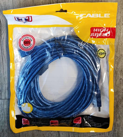 High Speed 10Meter USB Extension Cable - Extend Your USB Devices with Ease - Electromann SA