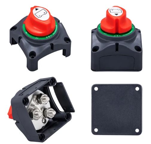 300A 12/24v 4 Position Battery Disconnect Switch - Electromann SA
