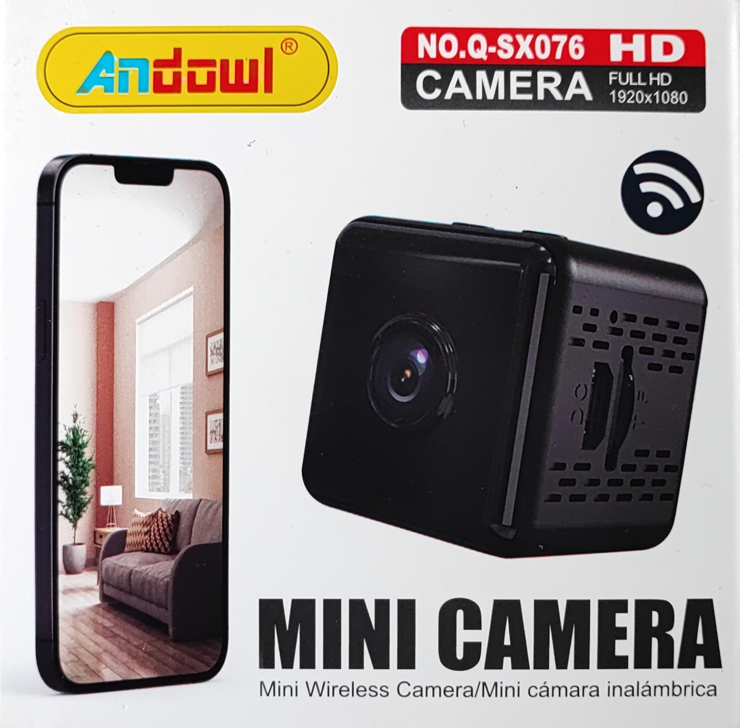 ANDOWL 1080P HD Mini Wireless WIFI IP Camera DVR - Compact and Versatile Security Camera - Electromann SA
