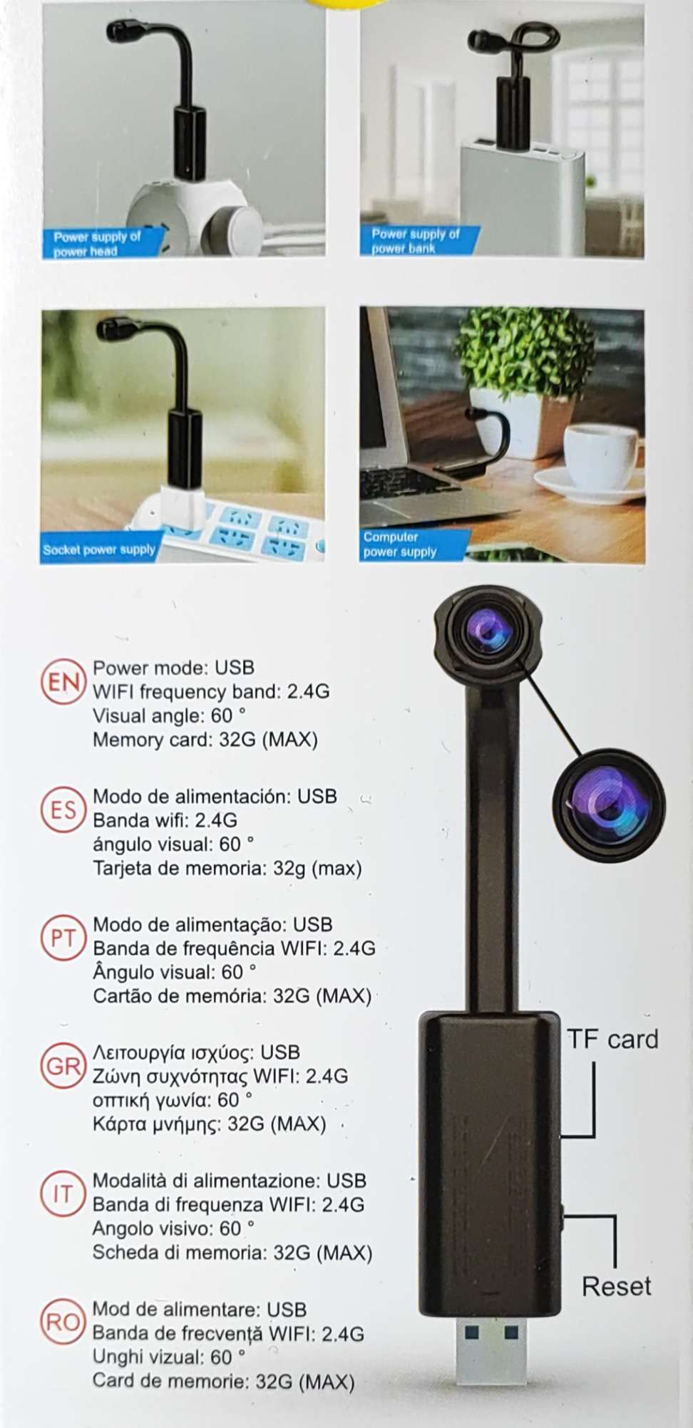 ANDOWL 4K HD Mini USB IP Camera DVR - Electromann SA