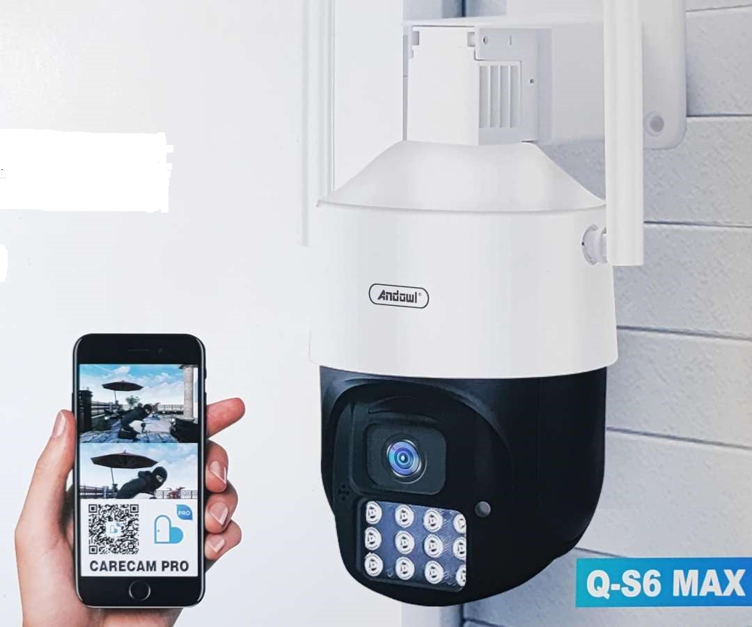 Andowl Q-S6 MAX 8K AI Wifi Constant Speed Dome IP PTZ Camera - Electromann SA
