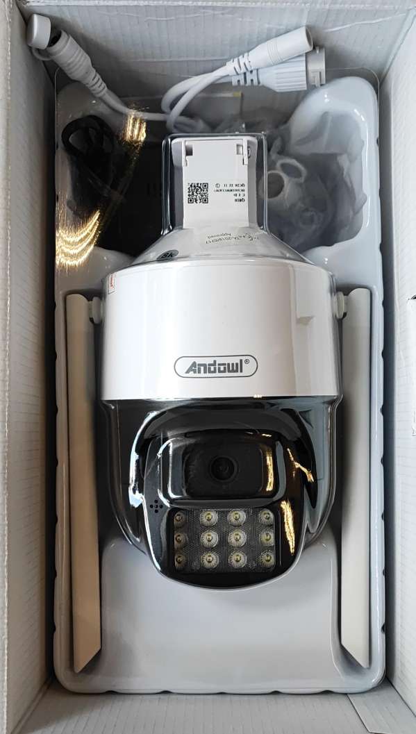 Andowl Q-S6 MAX 8K AI Wifi Constant Speed Dome IP PTZ Camera - Electromann SA
