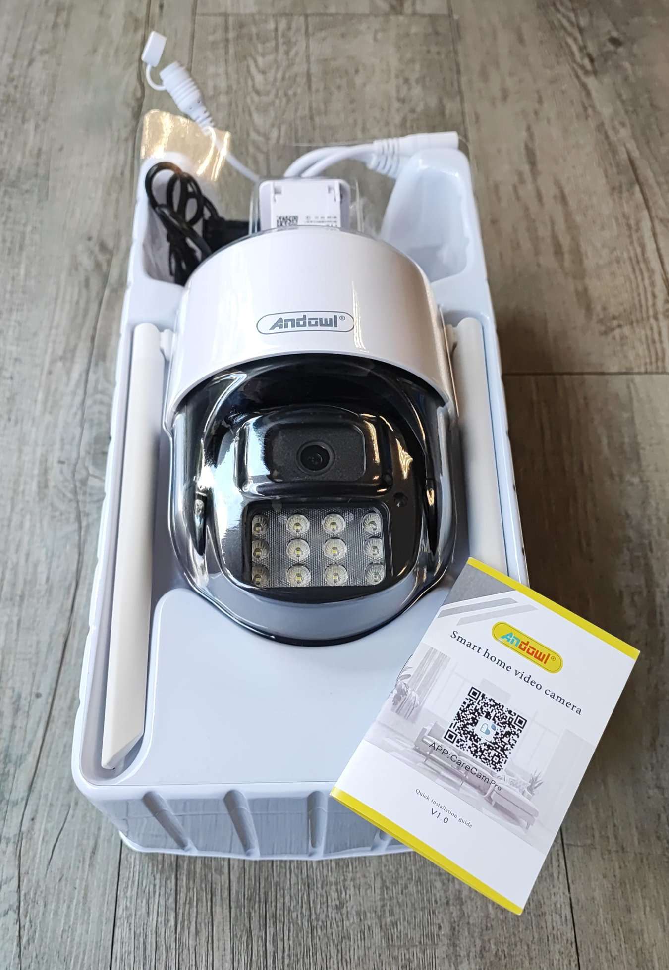 Andowl Q-S6 MAX 8K AI Wifi Constant Speed Dome IP PTZ Camera - Electromann SA