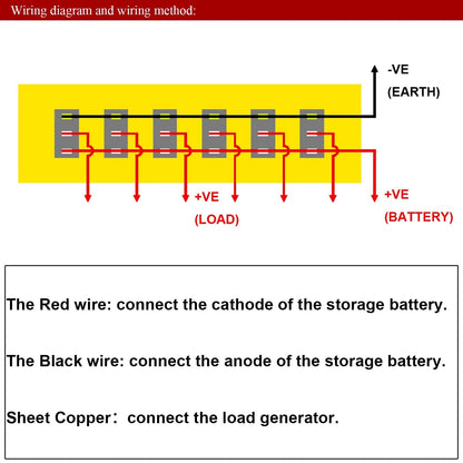 8 Gang DC 12V Splashproof Rocker Circuit Breaker Panel - Durable and Versatile Electrical Panel for Marine and Automotive Applications - Electromann SA