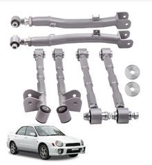 Maxpeedingrods 6 Pieces Rear Lateral Links Control Arms Bars for Subaru Impreza - Electromann SA