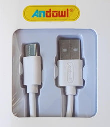ANDOWL 1Meter 3.1A Type-C Fast Charging Cable - Efficient and Convenient Charging for Type-C Devices - Electromann SA