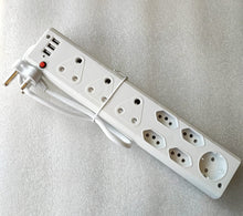 AUSMA 9 Way Multi-Plug: 3x16Amp 5x5Amp 220v + 3x 2.1Amp USB Ports Power Strip - Electromann SA