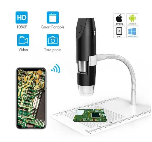 Inskam316 Digital Wifi Microscope for Smartphones and Computers - Easy Sharing and Analysis - Electromann SA