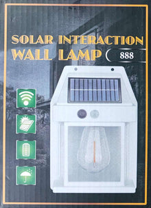 Solar Rechargeable Interaction Wall Lamp - Eco-Friendly and Interactive Lights and Lighting Accessories Solution - Electromann SA