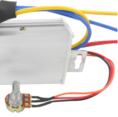 PWM Stepless Motor Speed Governor 20A DC Motor Forward Reverse Controller - Electromann SA