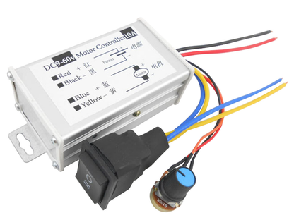PWM Stepless Motor Speed Governor 20A DC Motor Forward Reverse Controller - Electromann SA