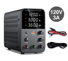 Wanptek Adjustable DC Power Supply 120V 3A USB Digital Lab Bench Power Supply - Electromann SA