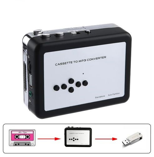 Cassette Tape to MP3 Converter USB Cassette Capture Walkman Tape Player Convert Tapes to U-Disk - Electromann SA