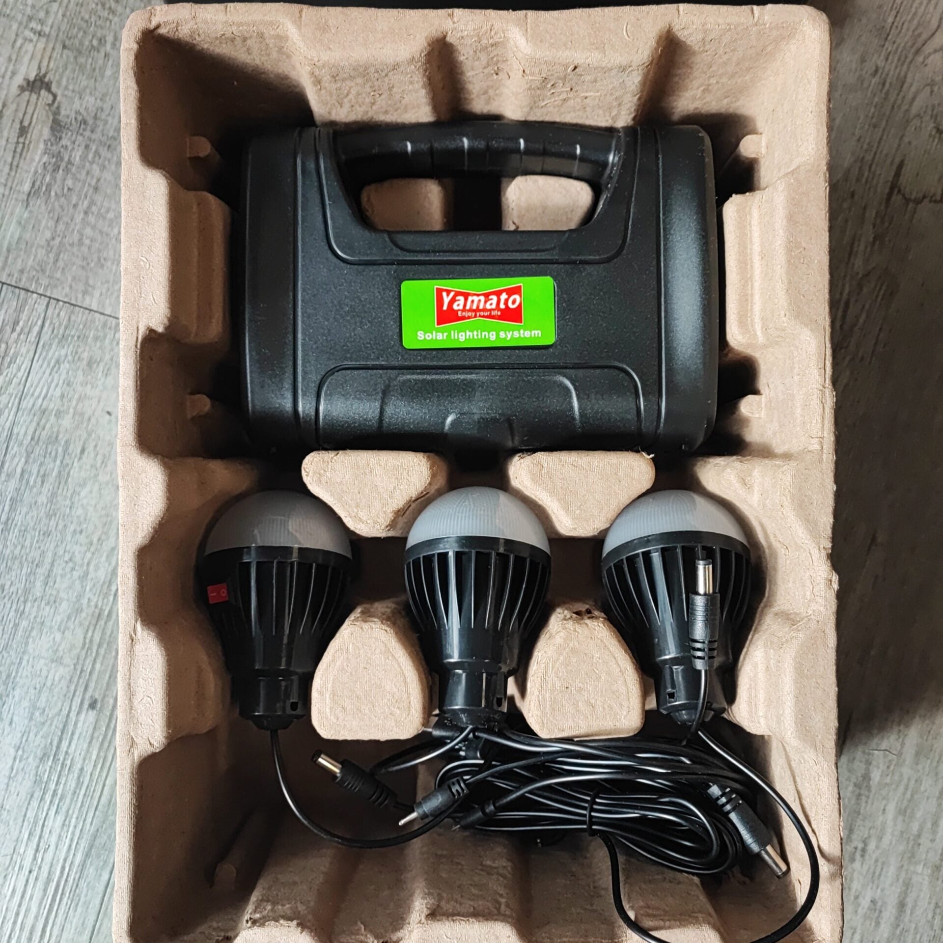 Digimark 3 LED Solar Portable Power Box Mobile Charger and