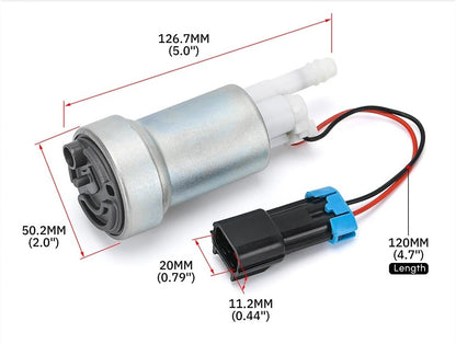 E85 Compatible High Performance In-Tank 450LPH Fuel Pump For Nissan/Subaru - Electromann SA