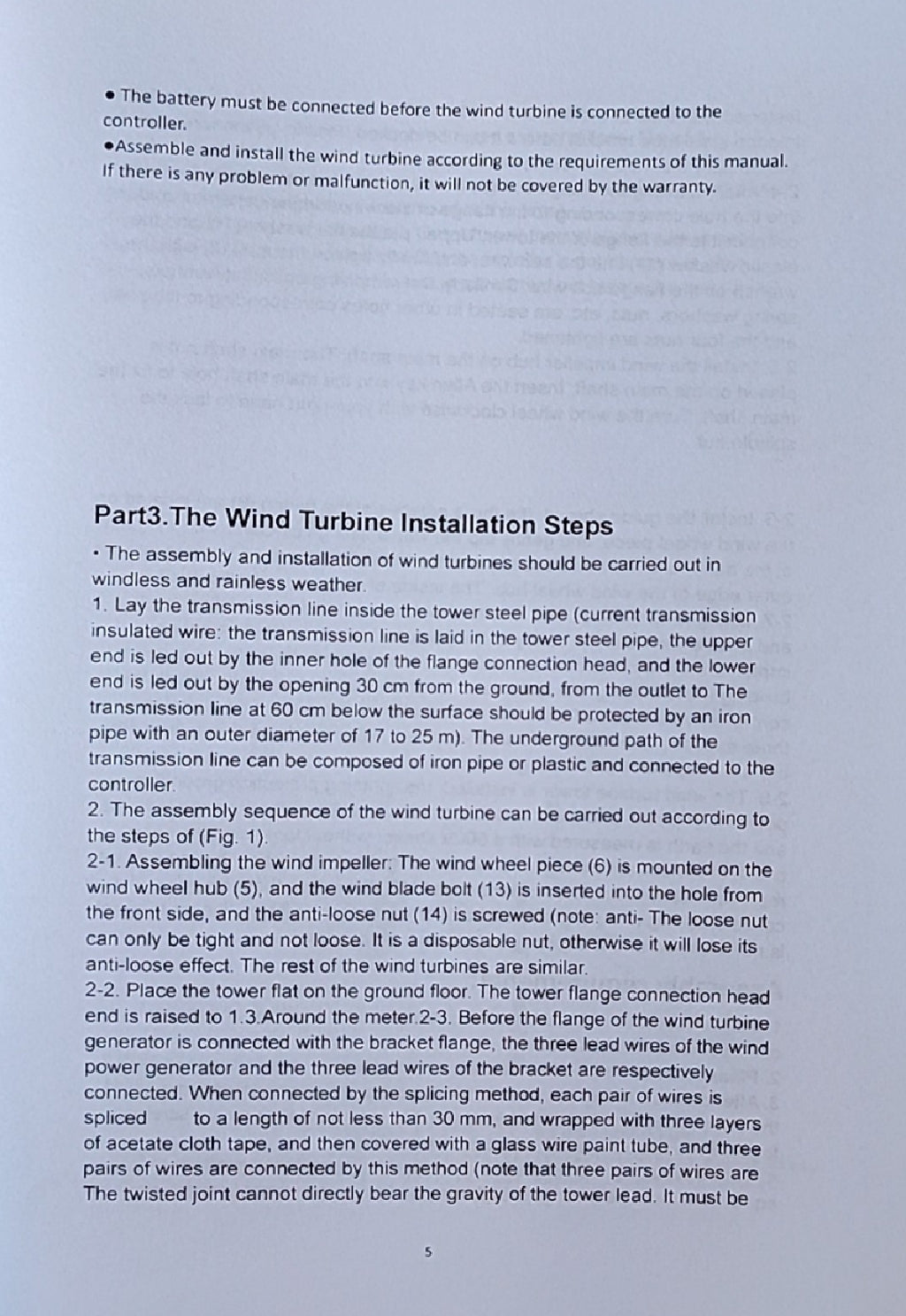 300W 3 Blades 12/24V Wind Turbine with Charge Controller - Electromann SA