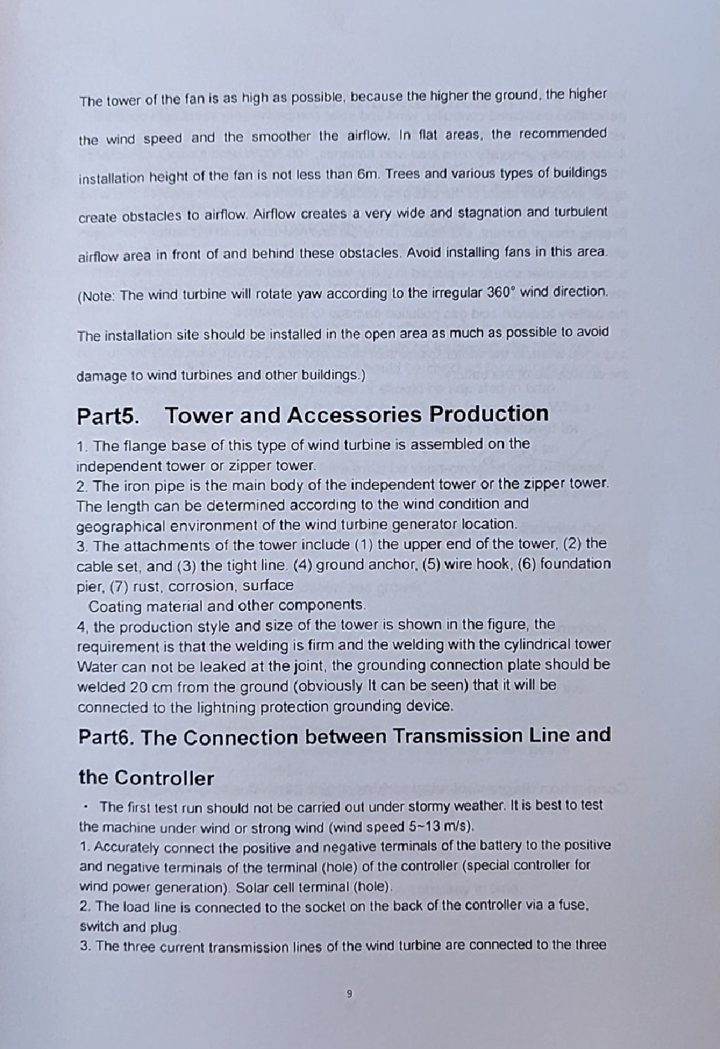 300W 3 Blades 12/24V Wind Turbine with Charge Controller - Electromann SA