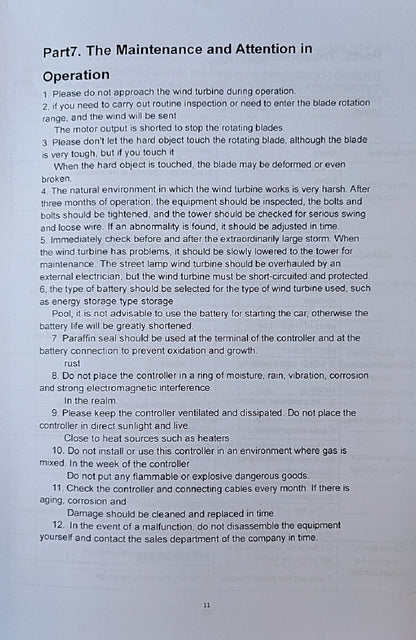 300W 3 Blades 12/24V Wind Turbine with Charge Controller - Electromann SA