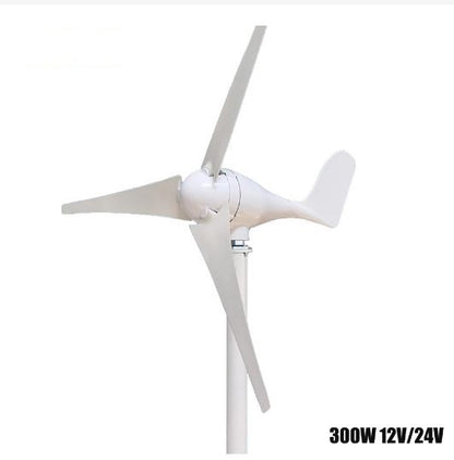 300W 3 Blades 12/24V Wind Turbine with Charge Controller - Electromann SA