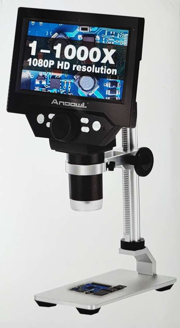 ANDOWL Q-XW51 1000x 1080p Portable Rechargeable Digital Microscope - Electromann SA