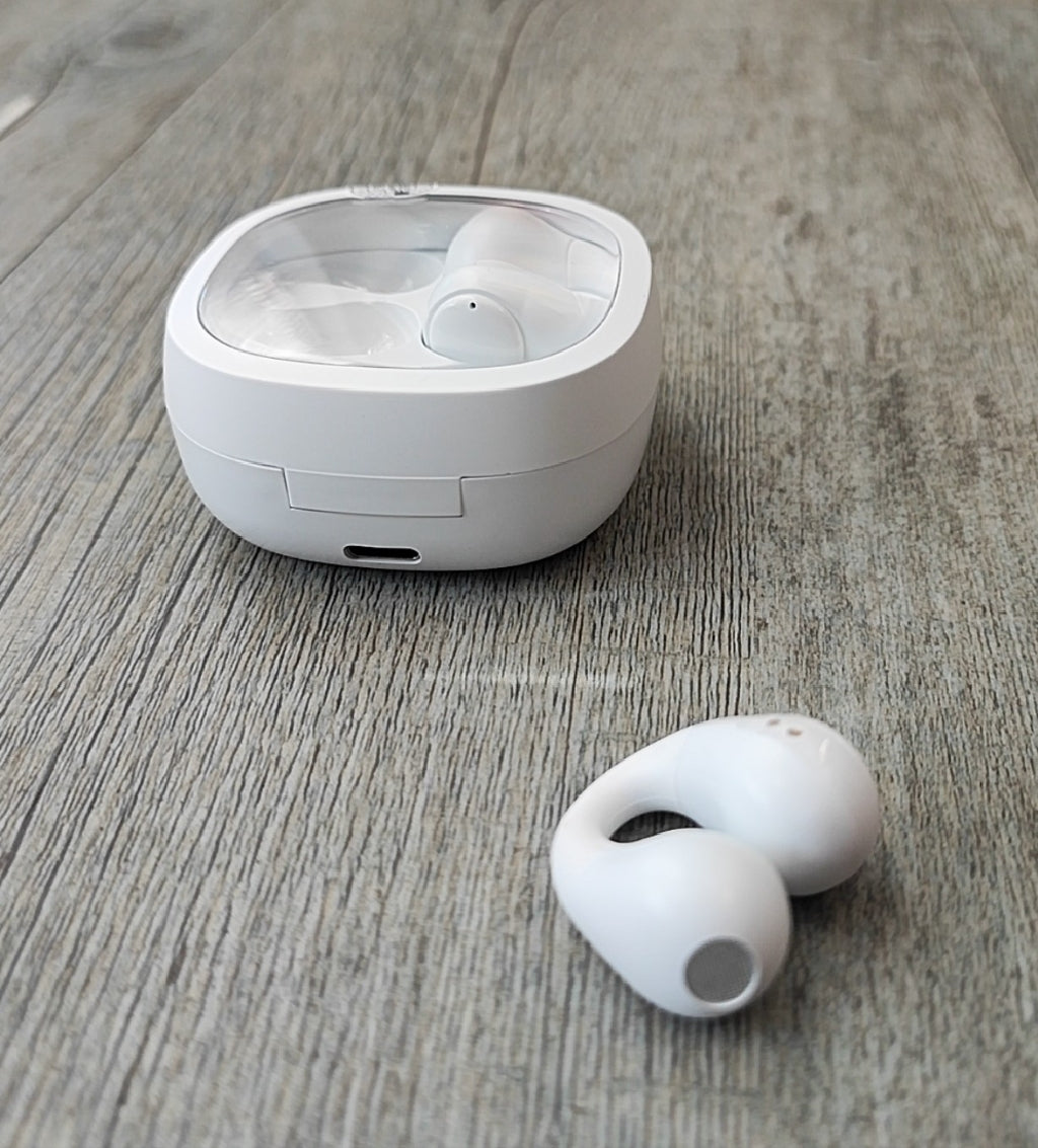 JR01 v5.3 Clip-On Wireless Bluetooth Earbuds Kit - Electromann SA