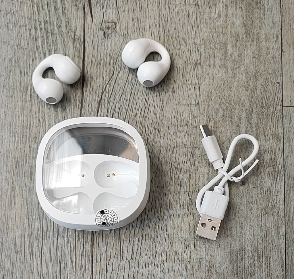 JR01 v5.3 Clip-On Wireless Bluetooth Earbuds Kit - Electromann SA