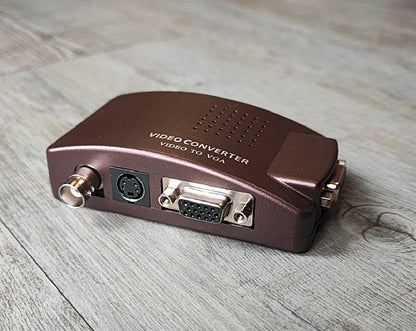 BNC Video, S-Video, and VGA Sources to VGA Display Converter - Electromann SA