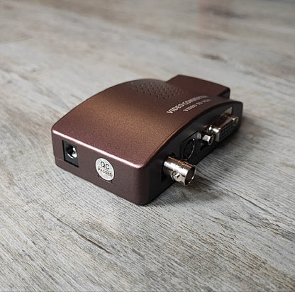 BNC Video, S-Video, and VGA Sources to VGA Display Converter - Electromann SA