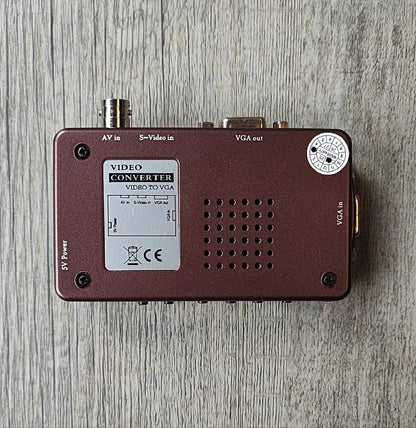 BNC Video, S-Video, and VGA Sources to VGA Display Converter - Electromann SA