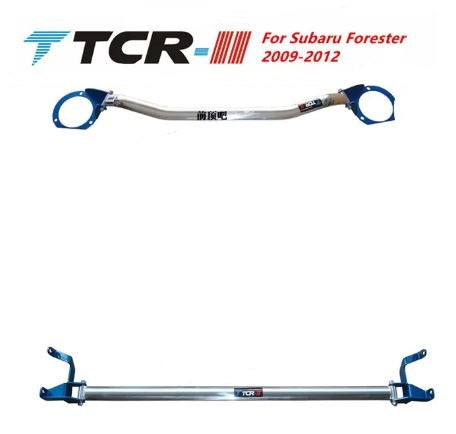 Front and Rear Aluminum Alloy Strut Brace Bar Kit for Subaru WRX/STi 2008-2012 - Electromann SA