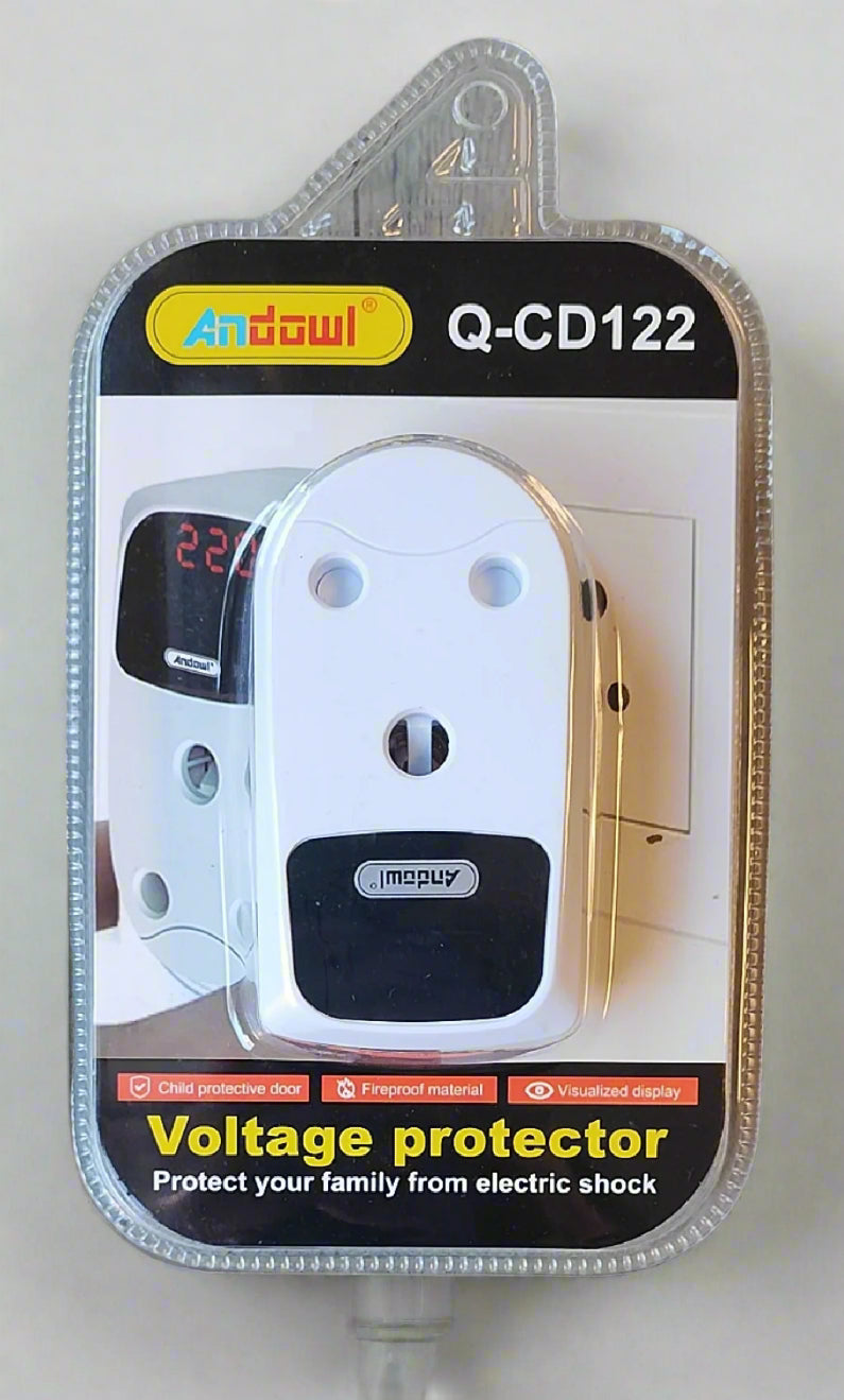 ANDOWL Q-CD122 16Amp AC Under/Over Voltage Protector Plug - Electromann SA