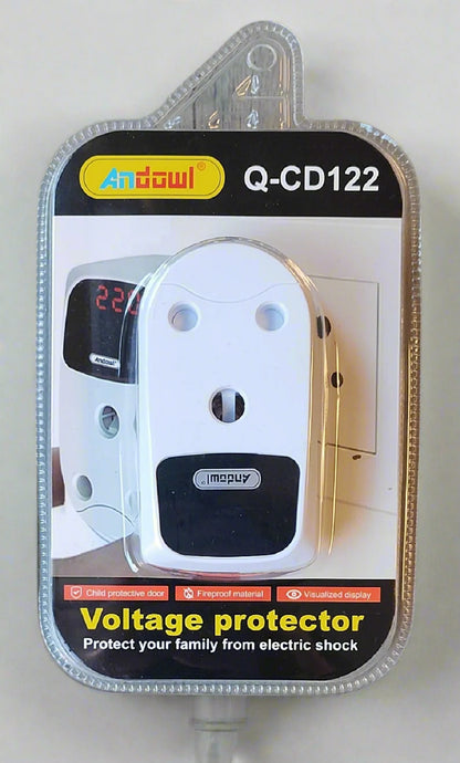 ANDOWL Q-CD122 16Amp AC Under/Over Voltage Protector Plug - Electromann SA