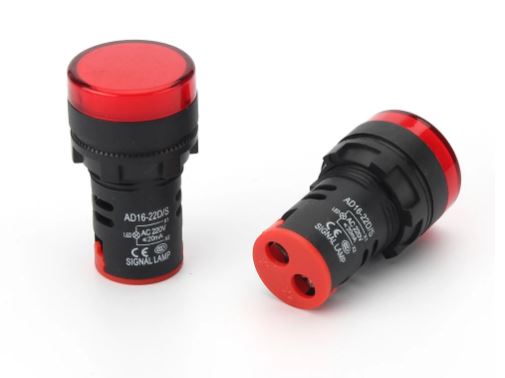 AD16-22DS LED Pilot Signal Light – AC220V - Electromann SA
