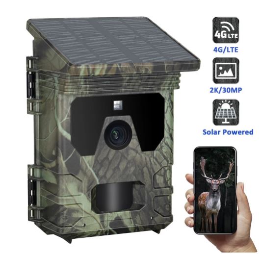 HC-600Pro 30MP 2K HD 4G Solar Power Outdoor Camera APP Remote Control - Electromann SA