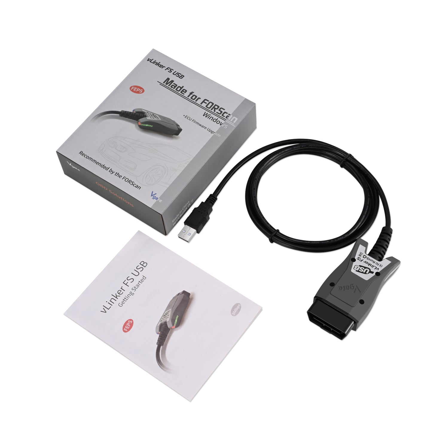 Vgate vLinker FS for Ford FORScan - Electromann SA