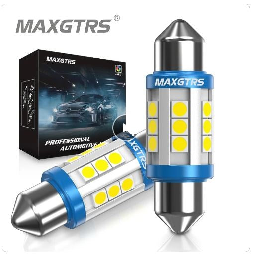 MAXGTRS Super Bright 31mm Festoon Cool White Canbus Led Bulb for Car Interior Interior Lighting - Electromann SA
