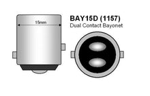 MAXGTRS 1157 BAY15D P21/5W Double Contact RED Led Bulb For Vehicles - Electromann SA