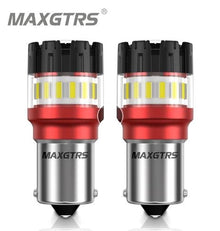 MAXGTRS 1157 BAY15D P21/5W Double Contact RED Led Bulb For Vehicles - Electromann SA