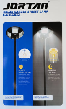 Jortan 300watt Solar Charged Lithium Powered LED Street/Walkway/Garden Light - Electromann SA